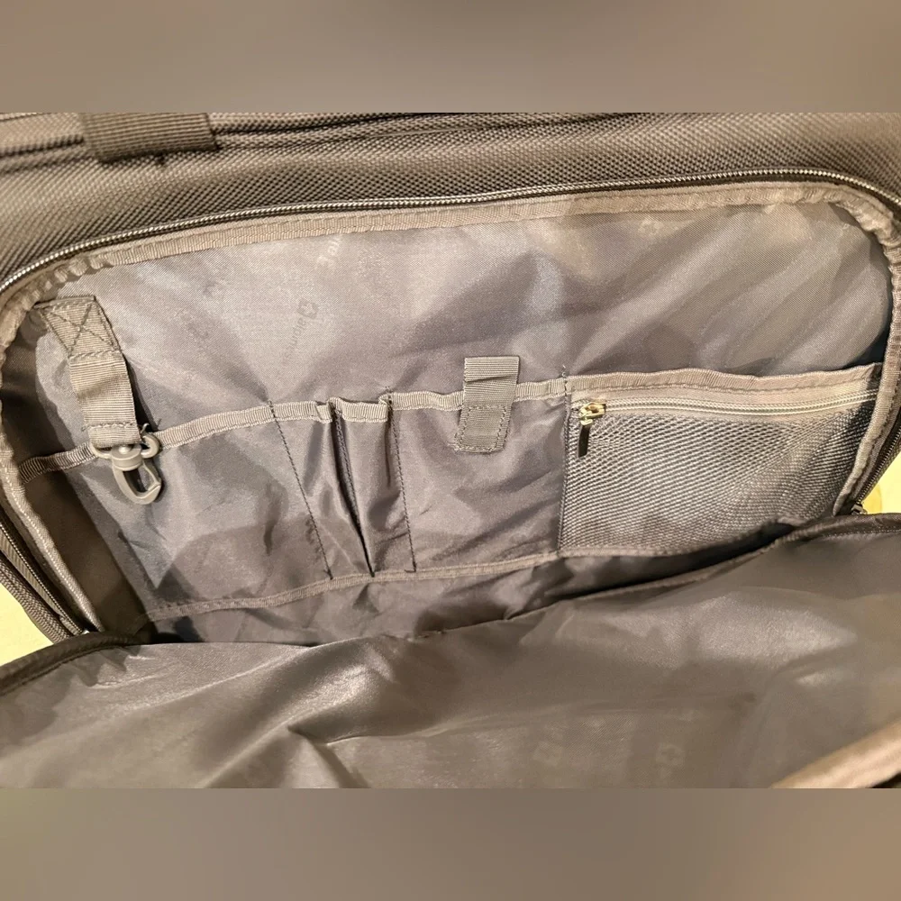 Alpine Swiss Black Laptop Bag